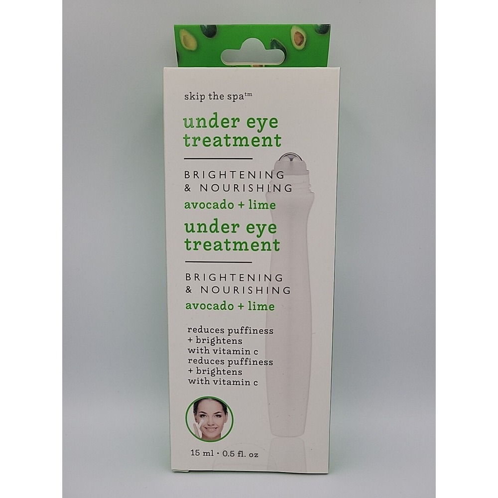 Skip the Spa Hydrating Under Eye Treatment Brightening Nourishing Avocado & Lime